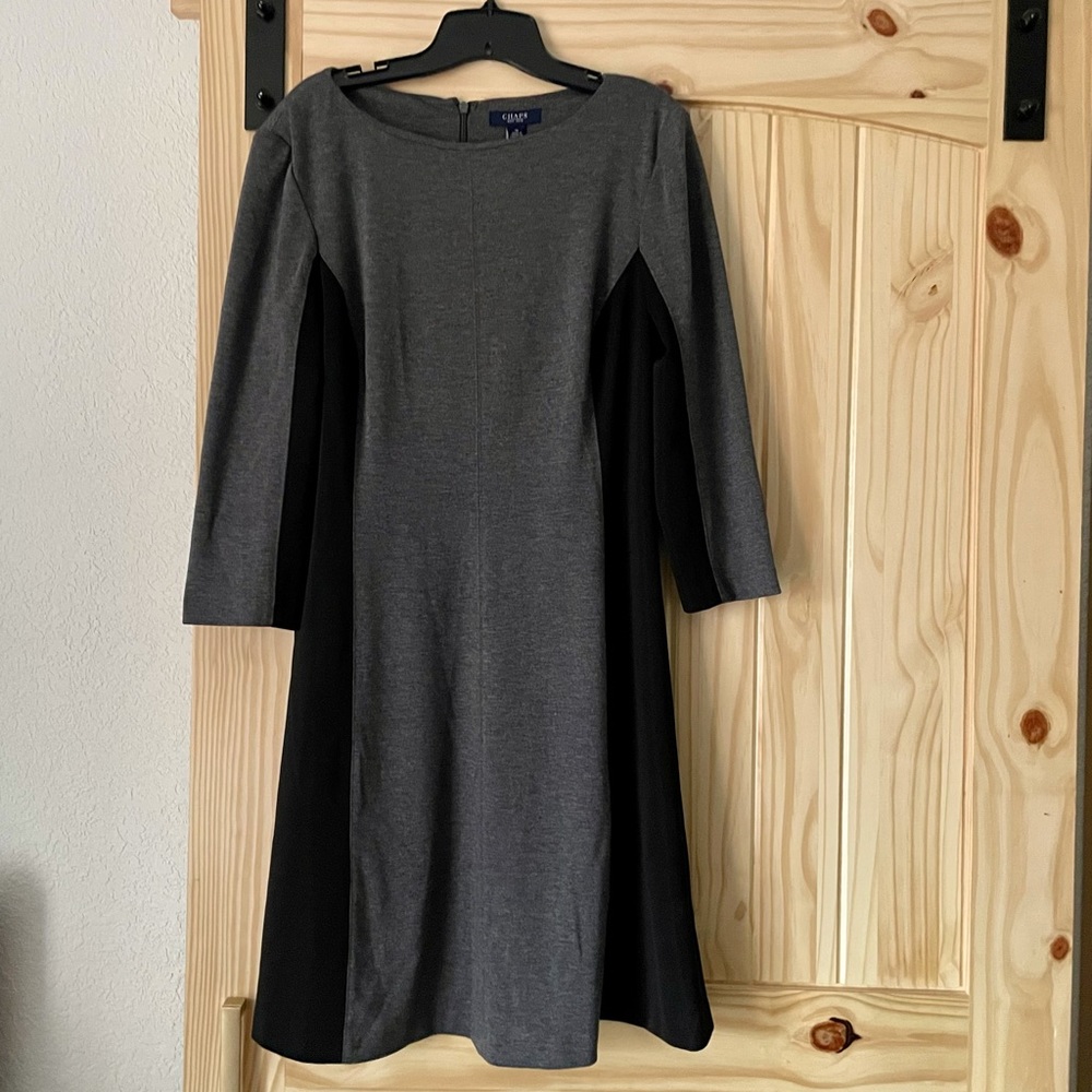 CHAPS grey dress